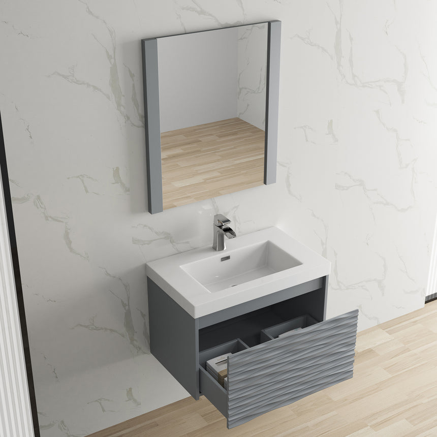 48 inch Marseille Floating Vanity Gloss White