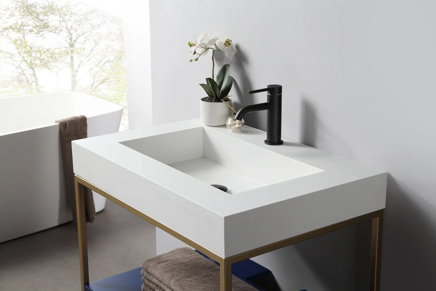 42 inch Tessile Bathroom Vanity Blue