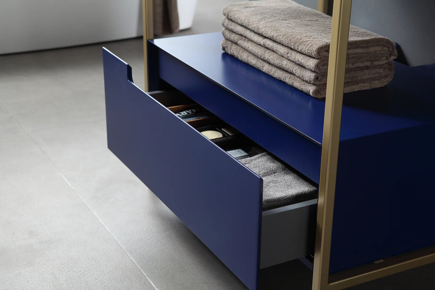 42 inch Tessile Bathroom Vanity Blue