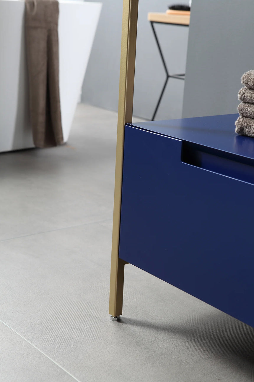 42 inch Tessile Bathroom Vanity Blue