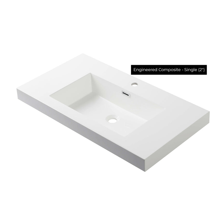 48 inch Marseille Floating Vanity Gloss White
