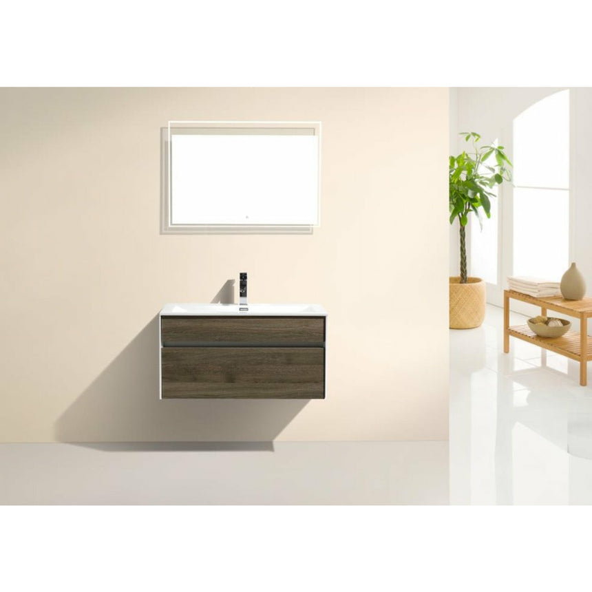 O&N LED Floating Mirror - O&N Floating Vanity