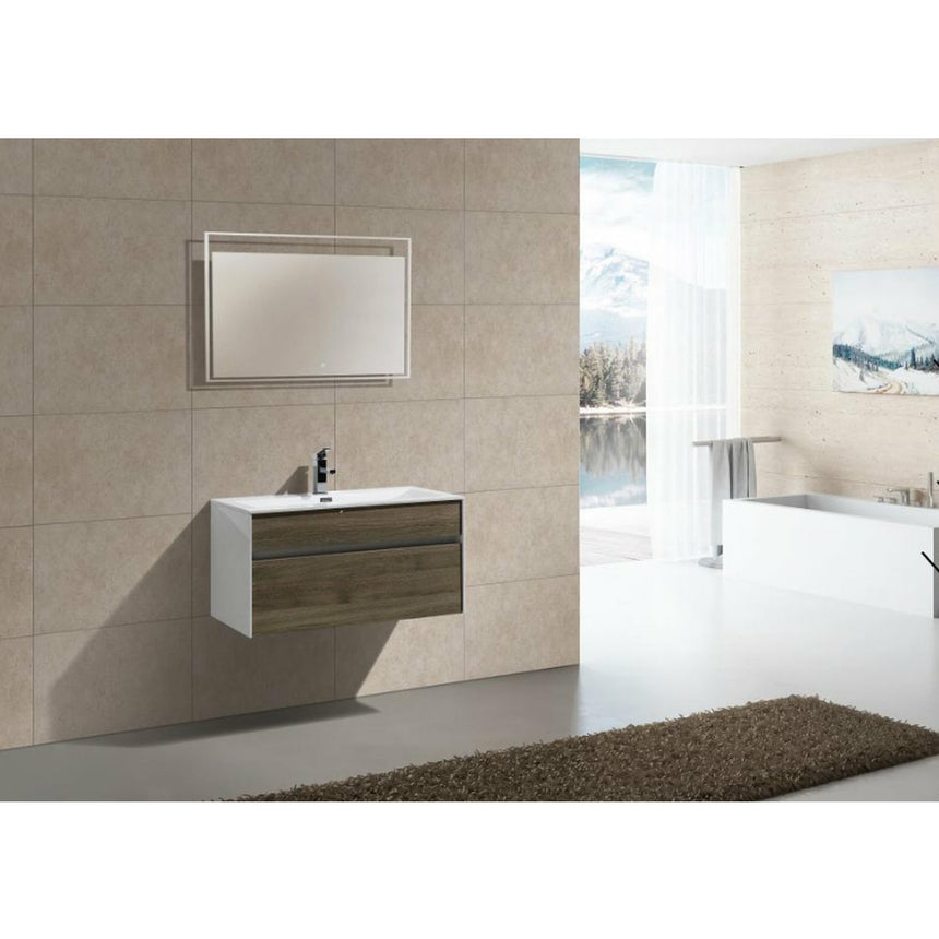 O&N LED Floating Mirror - O&N Floating Vanity