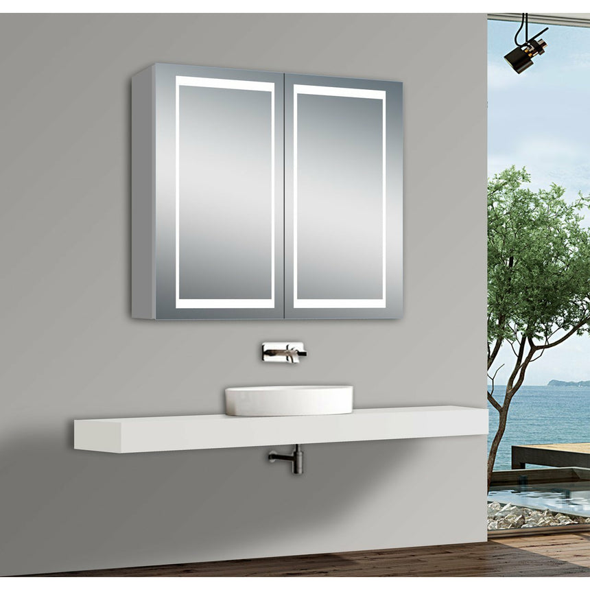 Nova LED Mirror Medicine Cabinet - O&N Floating Vanity