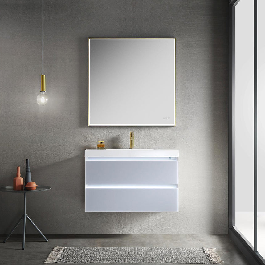30 inch Catalyst Floating Vanity White