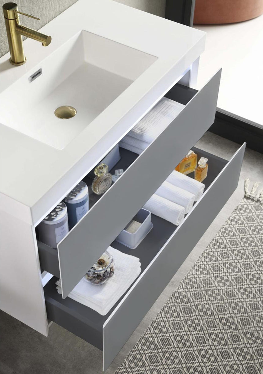 30 inch Catalyst Floating Vanity White