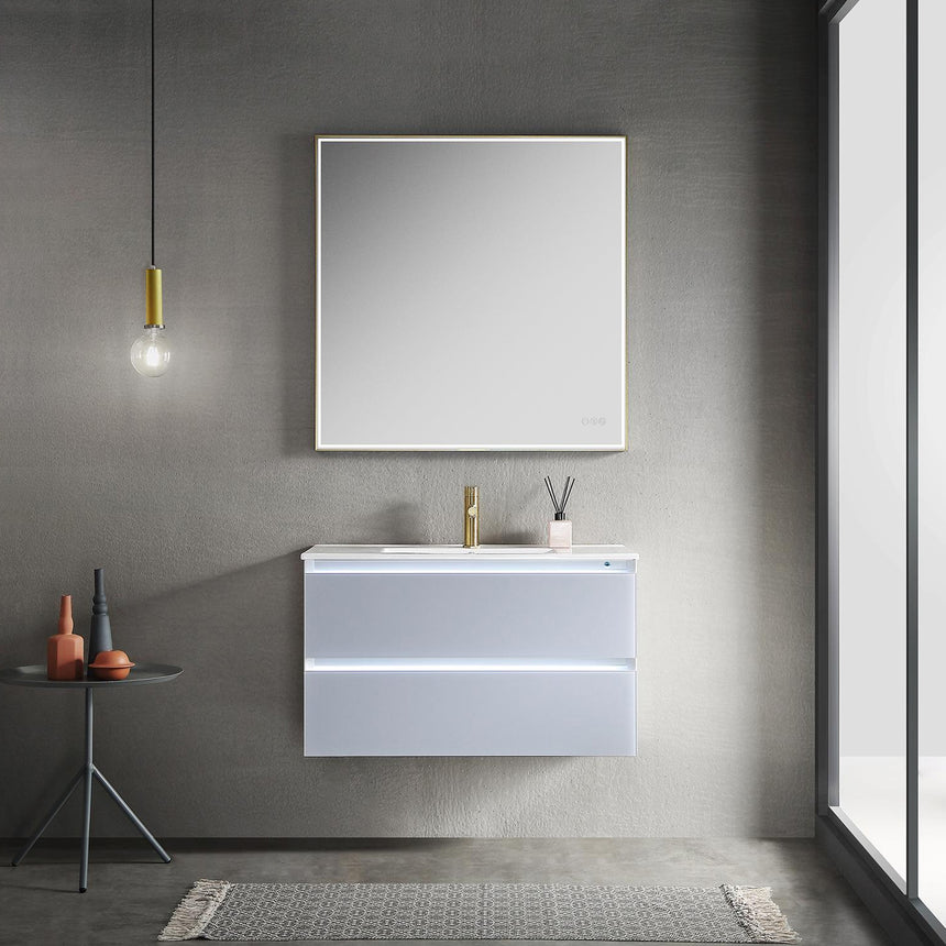 30 inch Catalyst Floating Vanity White
