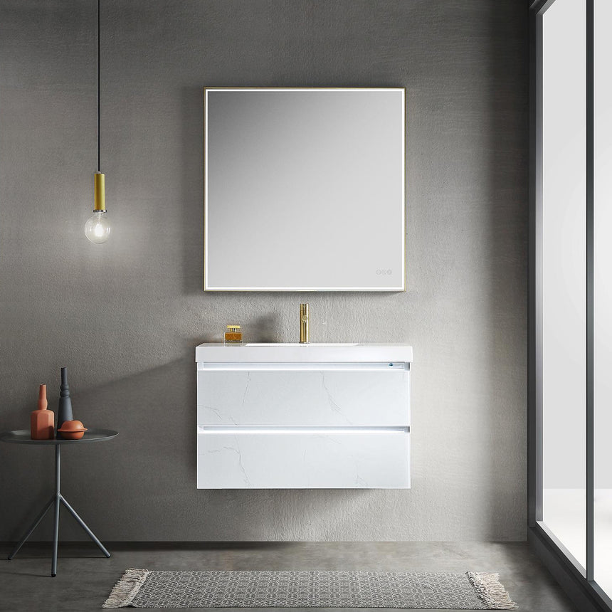 30 inch Catalyst Floating Vanity White
