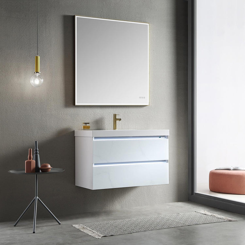 30 inch Catalyst Floating Vanity White