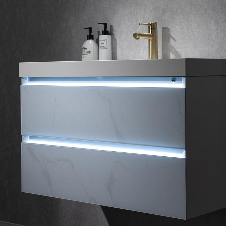 30 inch Catalyst Floating Vanity White