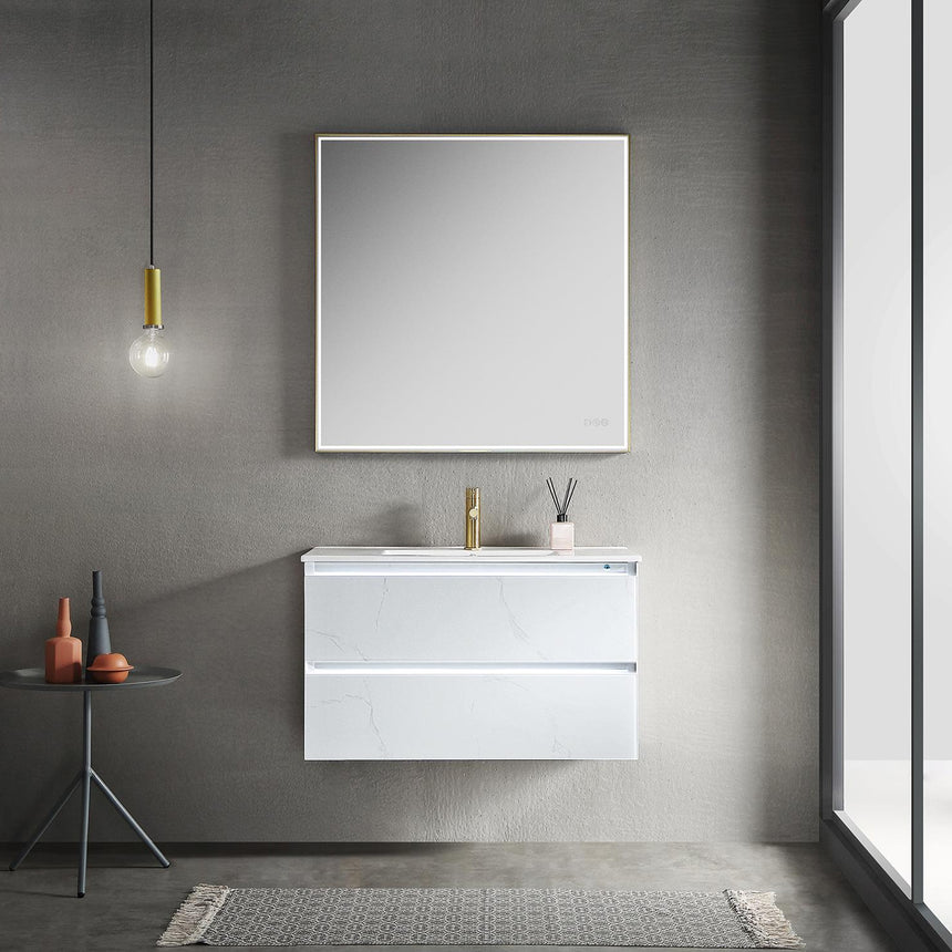 30 inch Catalyst Floating Vanity White