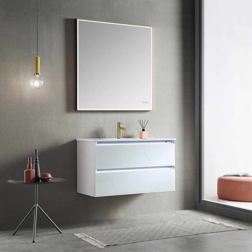 30 inch Catalyst Floating Vanity White