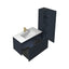 36 inch Chiara Floating Vanity Night Blue open drawers