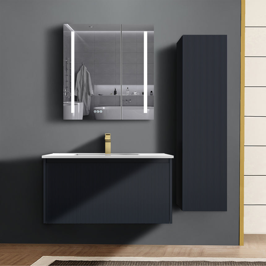 36 inch Chiara Floating Vanity Light Gray