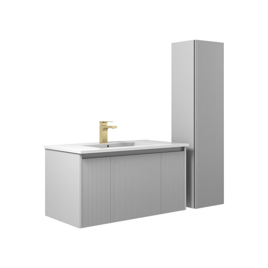 36 inch Chiara Floating Vanity Light Gray
