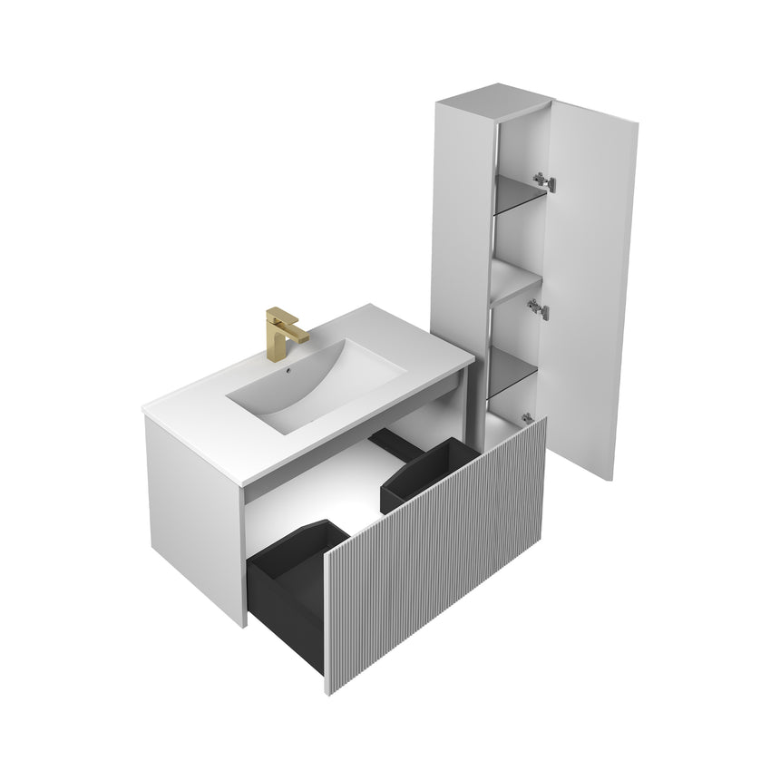 36 inch Chiara Floating Vanity Light Gray
