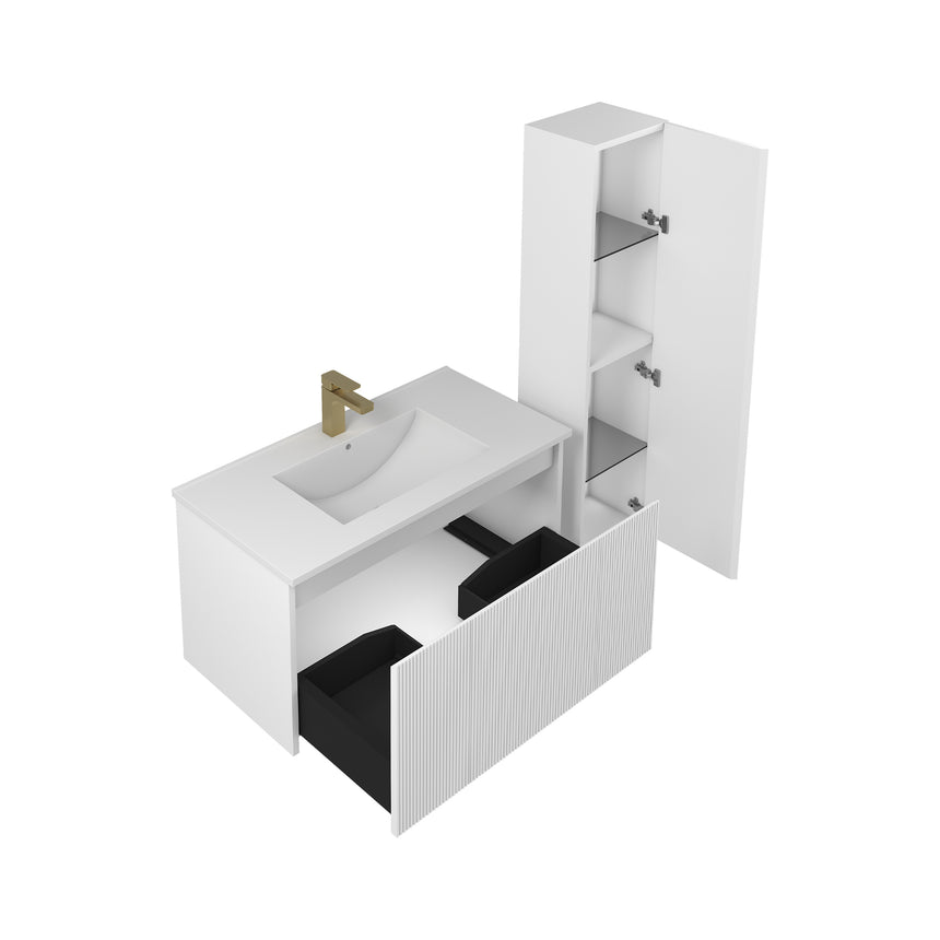36 inch Chiara Floating Vanity Light Gray