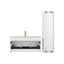36 inch Chiara Floating Vanity Matte White back view