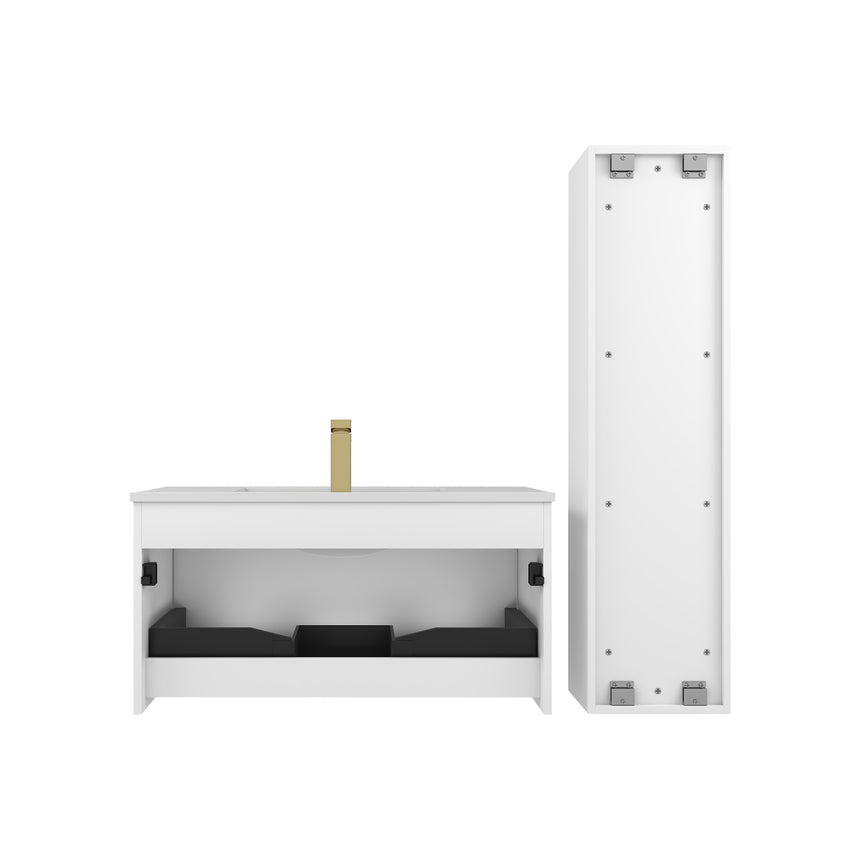 36 inch Chiara Floating Vanity Light Gray