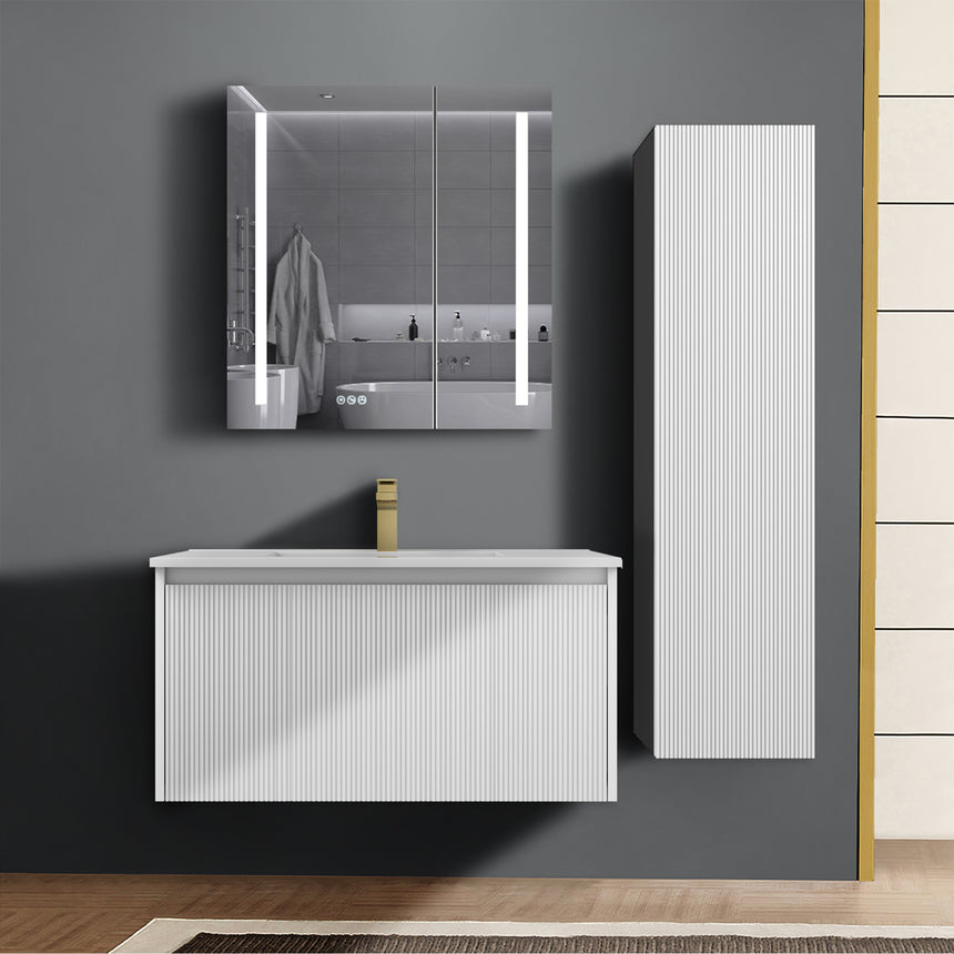 36 inch Chiara Floating Vanity Light Gray
