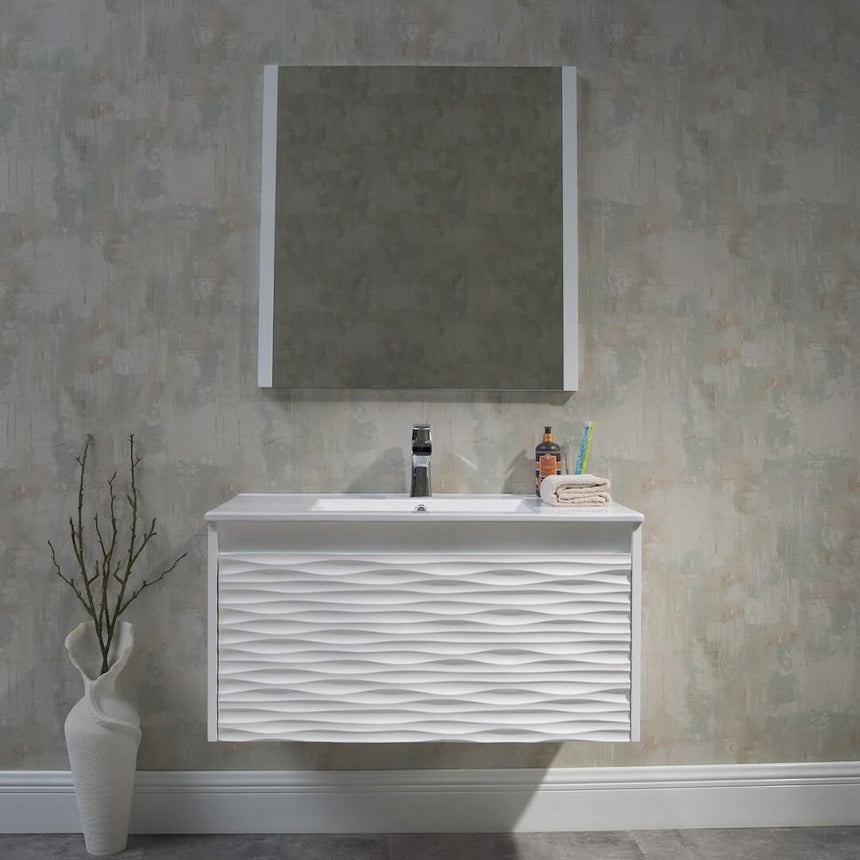 48 inch Marseille Floating Vanity Gloss White