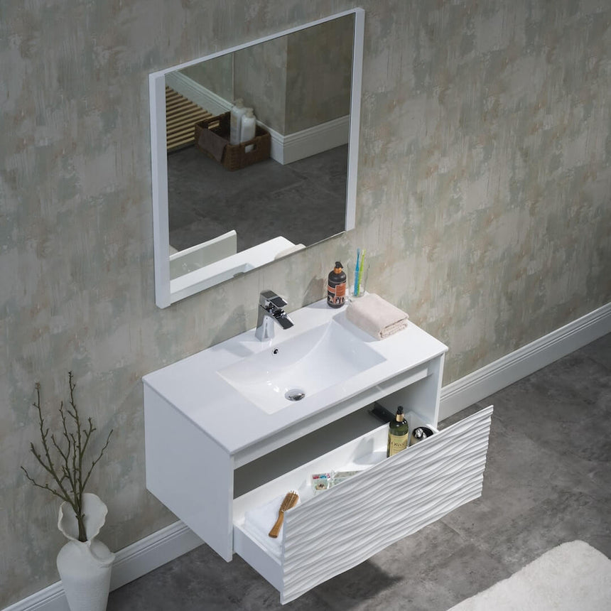 48 inch Marseille Floating Vanity Gloss White