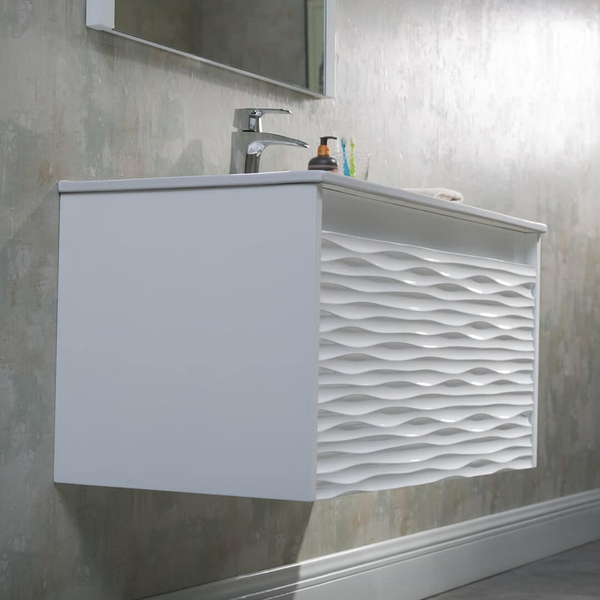 48 inch Marseille Floating Vanity Gloss White