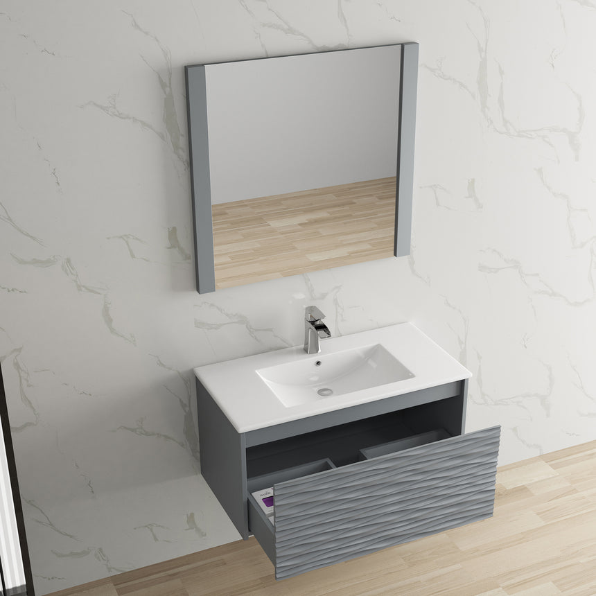 48 inch Marseille Floating Vanity Gloss White
