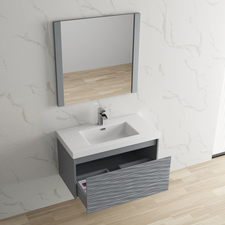 48 inch Marseille Floating Vanity Gloss White