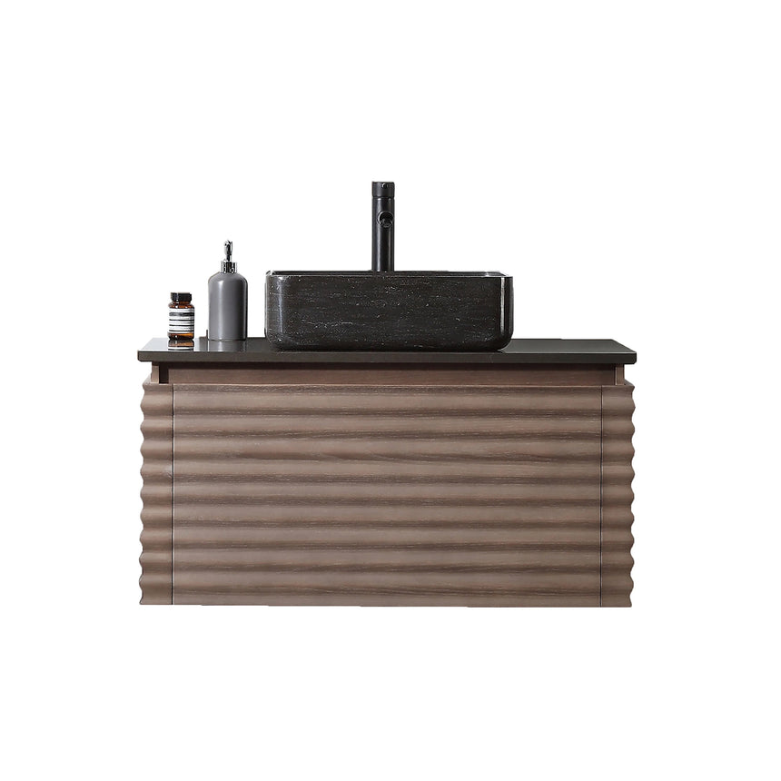 60 inch Orizzon Floating Vanity Chestnut