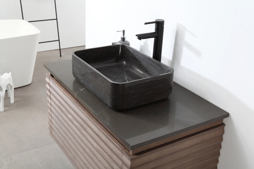 60 inch Orizzon Floating Vanity Chestnut