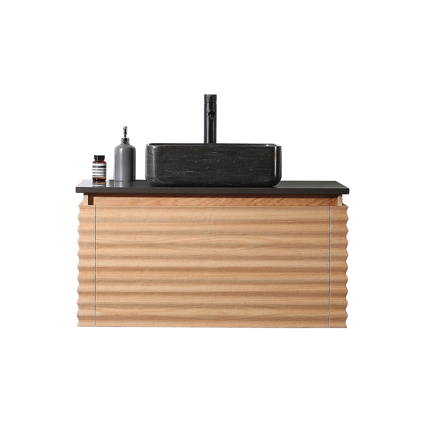 60 inch Orizzon Floating Vanity Chestnut