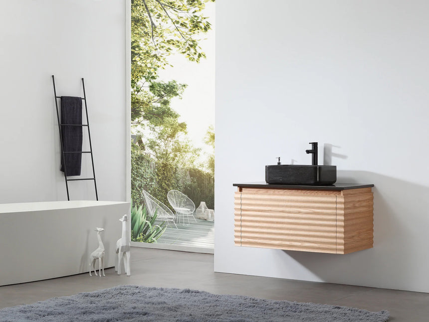 60 inch Orizzon Floating Vanity Chestnut