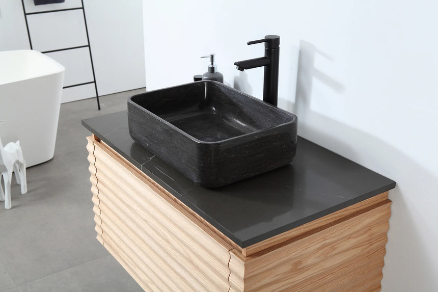 60 inch Orizzon Floating Vanity Chestnut