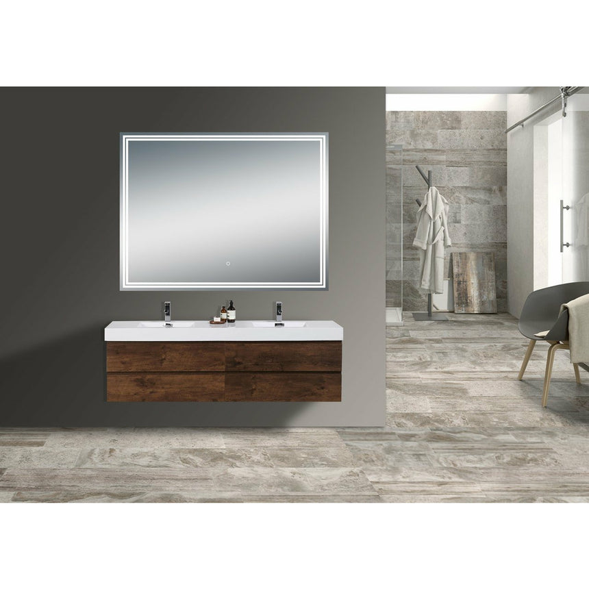 Lugarno LED Mirror - O&N Floating Vanity
