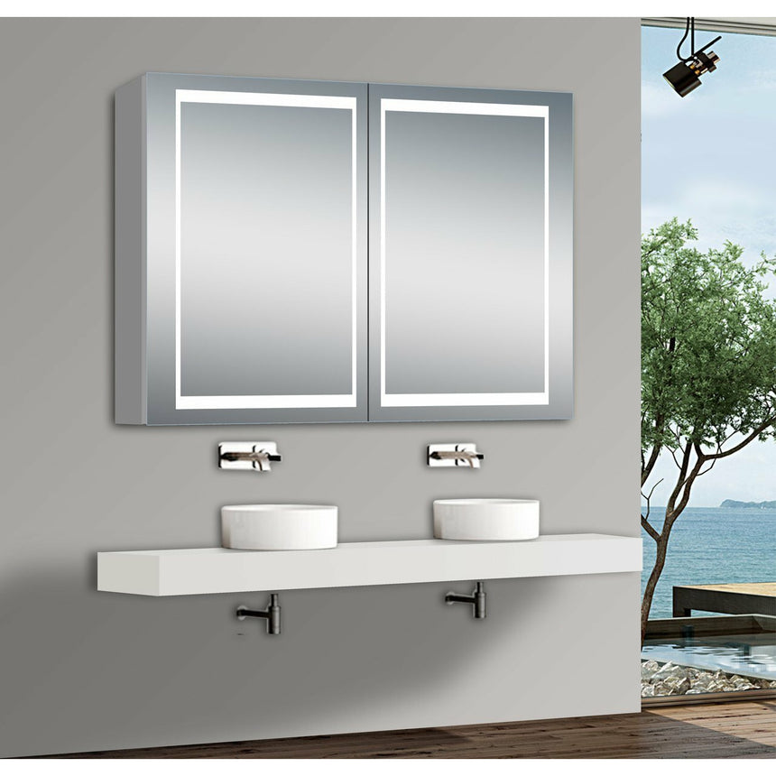 Nova LED Mirror Medicine Cabinet - O&N Floating Vanity