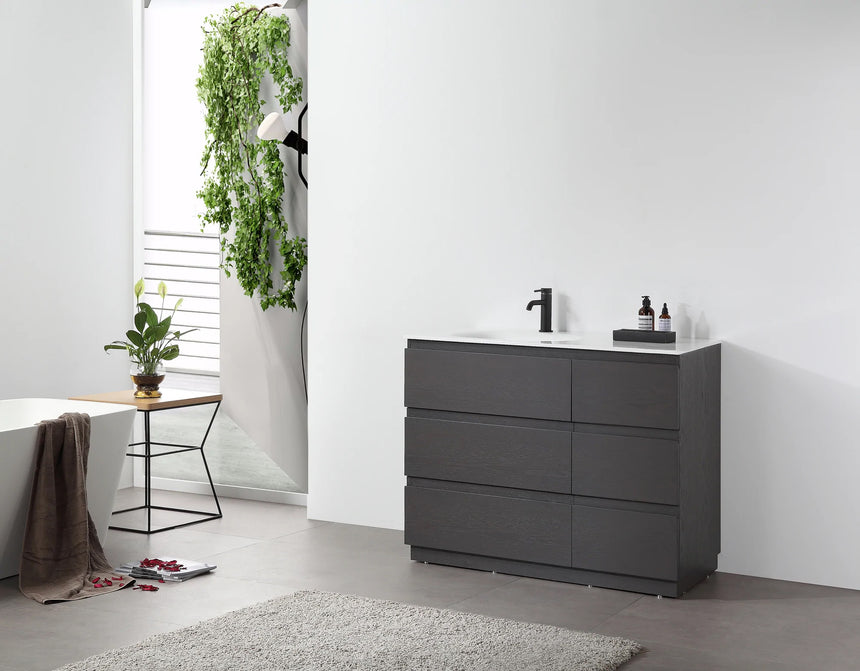 72 inch Modena Luxury Vanity Golden Oak