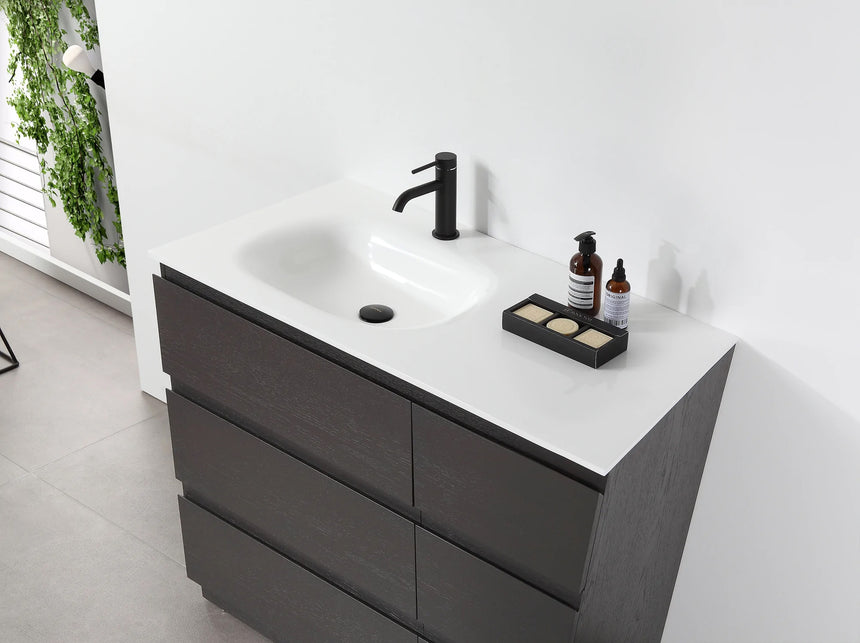 72 inch Modena Luxury Vanity Golden Oak