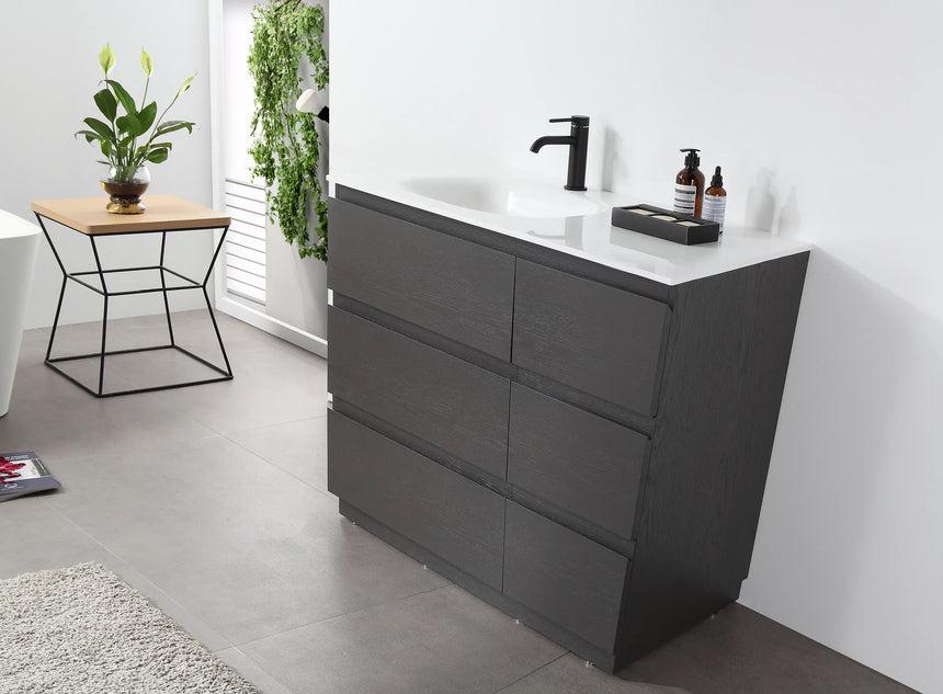 72 inch Modena Luxury Vanity Golden Oak