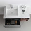 42 inch San Montano Floating Vanity Light Gray open drawer