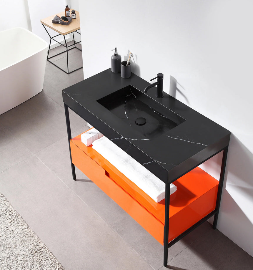 42 inch Tessile Bathroom Vanity Blue