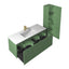 48 inch Chiara Floating Vanity Aventurine Green open drawers