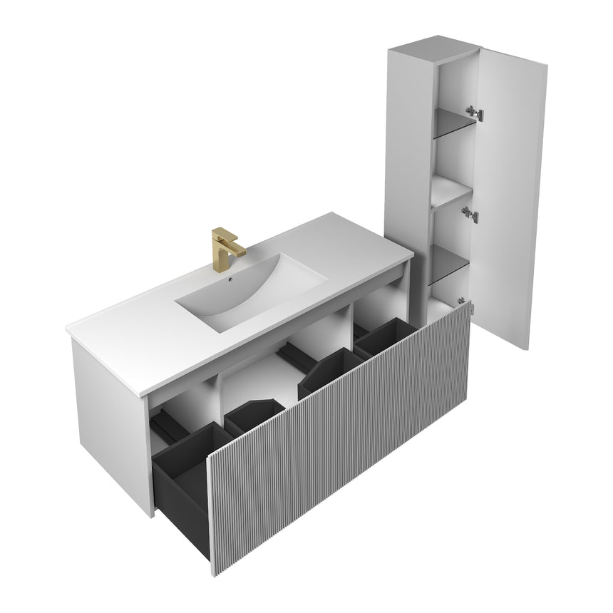 36 inch Chiara Floating Vanity Light Gray