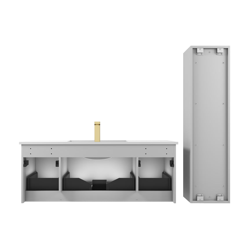 36 inch Chiara Floating Vanity Light Gray