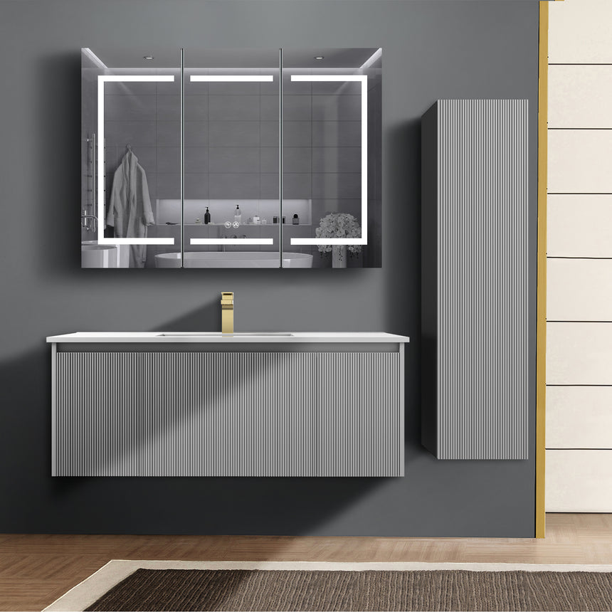 36 inch Chiara Floating Vanity Light Gray