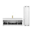 48 inch Chiara Floating Vanity Matte White back view