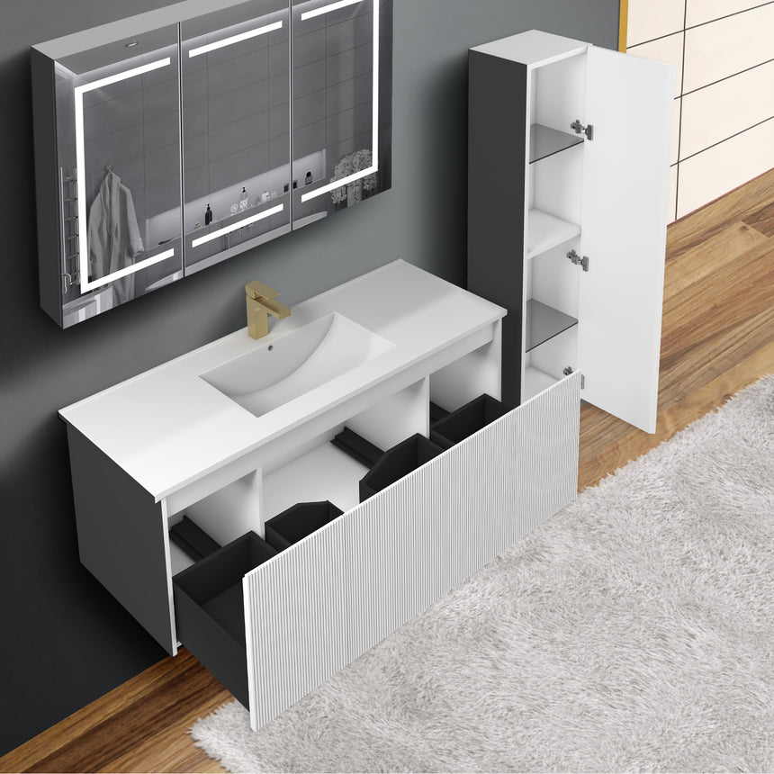 36 inch Chiara Floating Vanity Light Gray