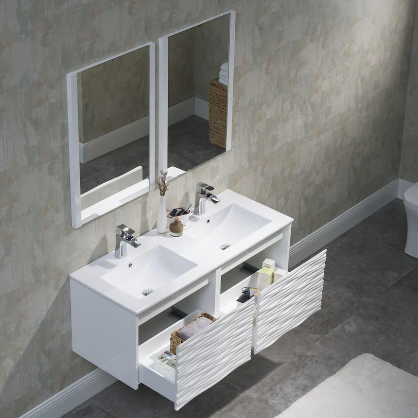 48 inch Marseille Floating Vanity Gloss White