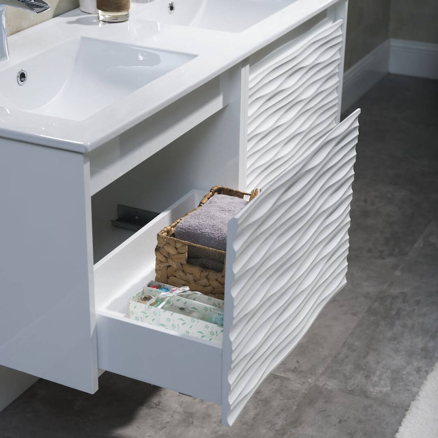 48 inch Marseille Floating Vanity Gloss White