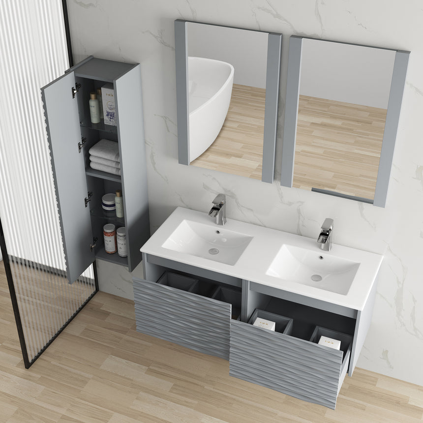 48 inch Marseille Floating Vanity Gloss White